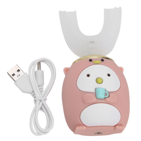 Brosse à dents électrique sonique pour enfants 6-14 ans - Rose - Nettoyage intelligent et soin buccal