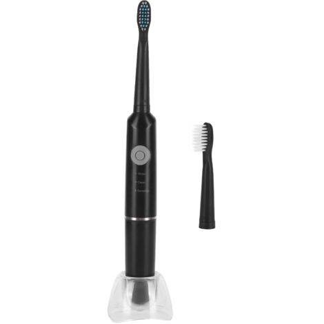 Brosse à dents électrique sonique waterproof pour adulte - 3 modes réglables - Voyage et maison - Noir