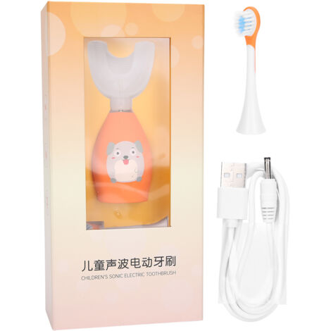 Brosse à Dents Électrique Ultrasonique pour Enfants - Forme en U, Nettoyage Automatique et Étanche