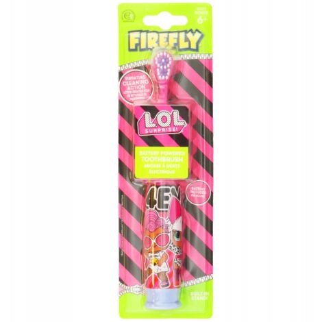Brosse à dents électrique vibrante Firefly LOL Surprise pour enfants Rose