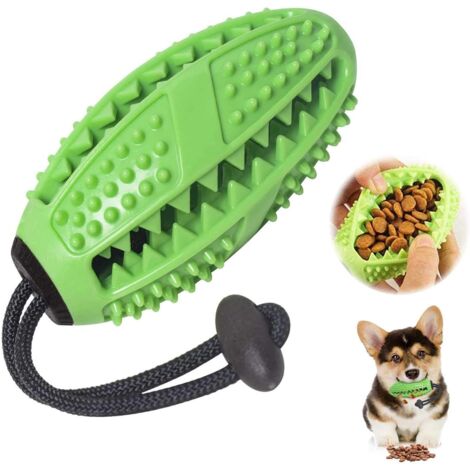 Brosse à Dents en Forme de Bâtonnet, Distributeur de Friandises pour Chien, Brosses à Dents et Jouets à Mâcher pour Chiots, en Caoutchouc Naturel Non Toxique pour Chiens de Petite et Moyenne Taille (V