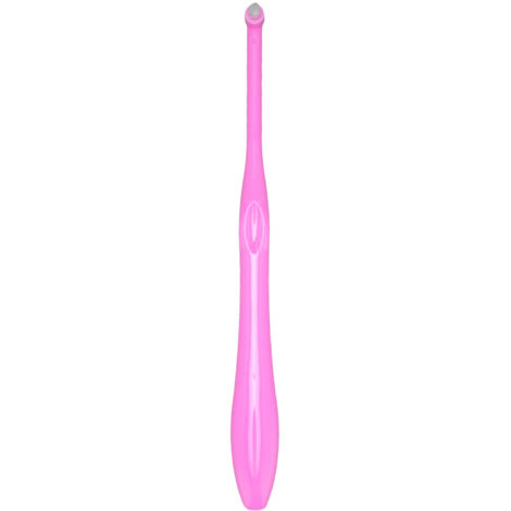 Brosse à dents orthodontique pour appareil dentaire - Nettoyage interstitiel rose