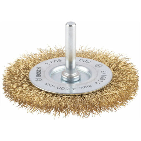 Brosse à disque en laiton 75 mm 02 mm 10 mm BOSCH 2608622009