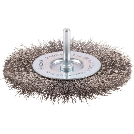 Brosse à disque PRO Stainless Steel clean Bosch 100 x 0,30 mm tige droite - 2608622124