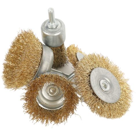 Brosse à Fil d'Acier pour Décapage Rouille - Lot de 5 pour Meuleuse