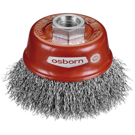 Brosse à fil pour meuleuse - Ø 60 mm - fil inox - Ø du fil 0.3 mm - OSBORN