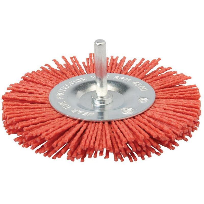 Brosse circulaire nylon 100 mm grossier Silverline 589713