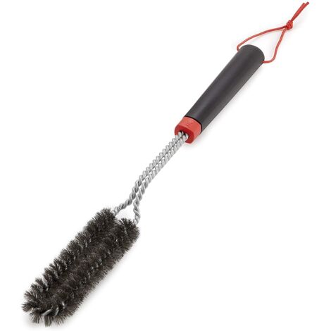 Brosse à gril avec poils en acier 46 cm Code 6279