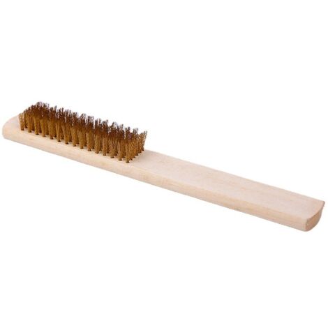 Brosse à grille en fil de laiton, 1 pièce jaune 202.5cmmm pour barbecue, cuisine