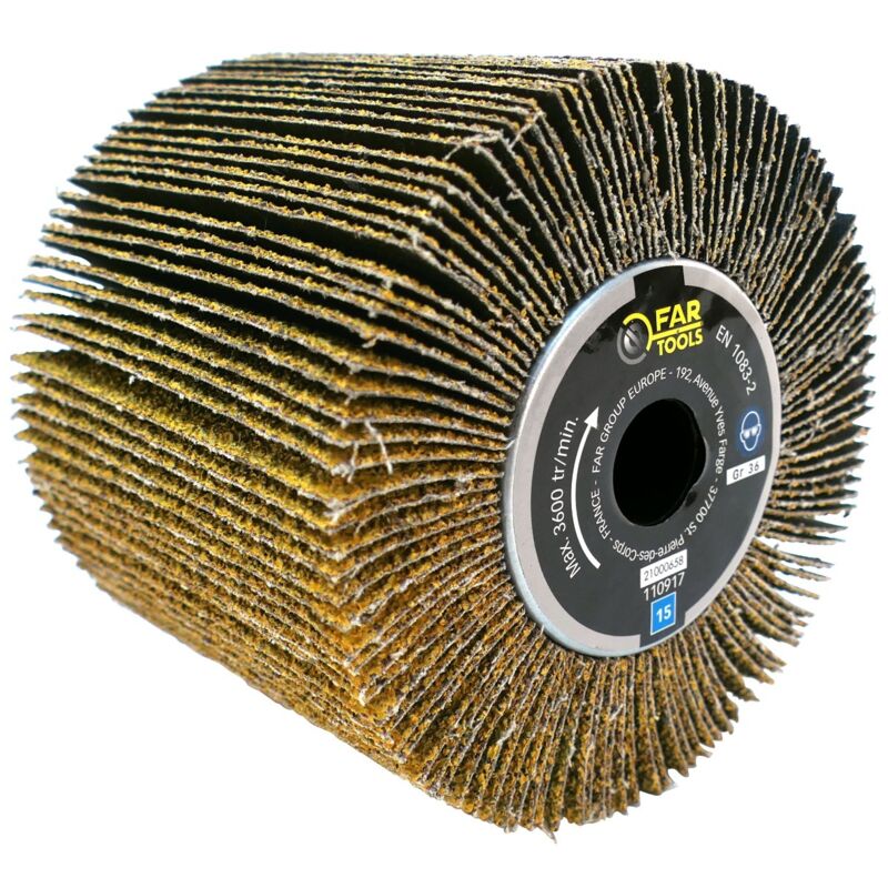 Fartools - Brosse à lamelles abrasives Ø120x100mm GR36 pour rénovateur