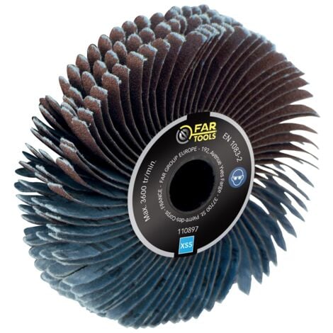 FARTOOLS Brosse de précision à lanières abrasives Ø120mm/L20mm