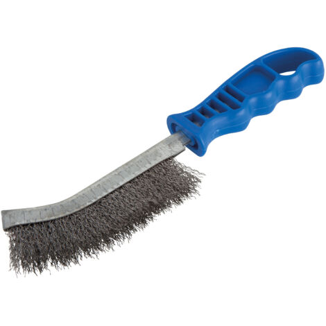 Brosse a main, acier, manche plastique 2715000 wolfcraft