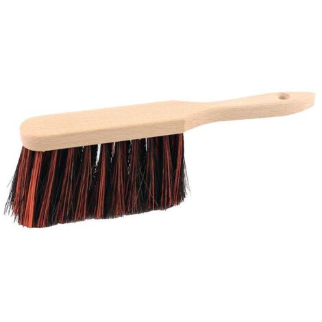 Brosse à main Arenga/Elaston L.280mm avec dos en bois, équipée extérieurement