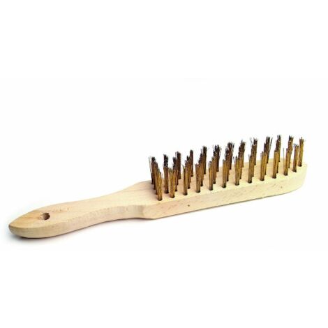 Brosse à main en acier rond - 3 rangs - KIBROS