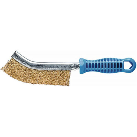 Brosse à main HBG 10 MES L.265mm 0,3mm fil de laiton (MES) coupe L.25mm CHEVAL