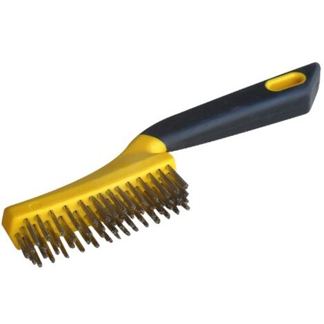 Brosse à Manche Bi-matière Fils Acier Inoxydable 8200207 - Outifrance