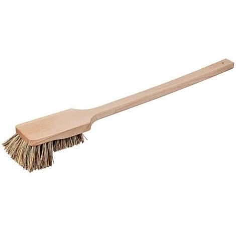 Brosse à manche, bois, longue, grande