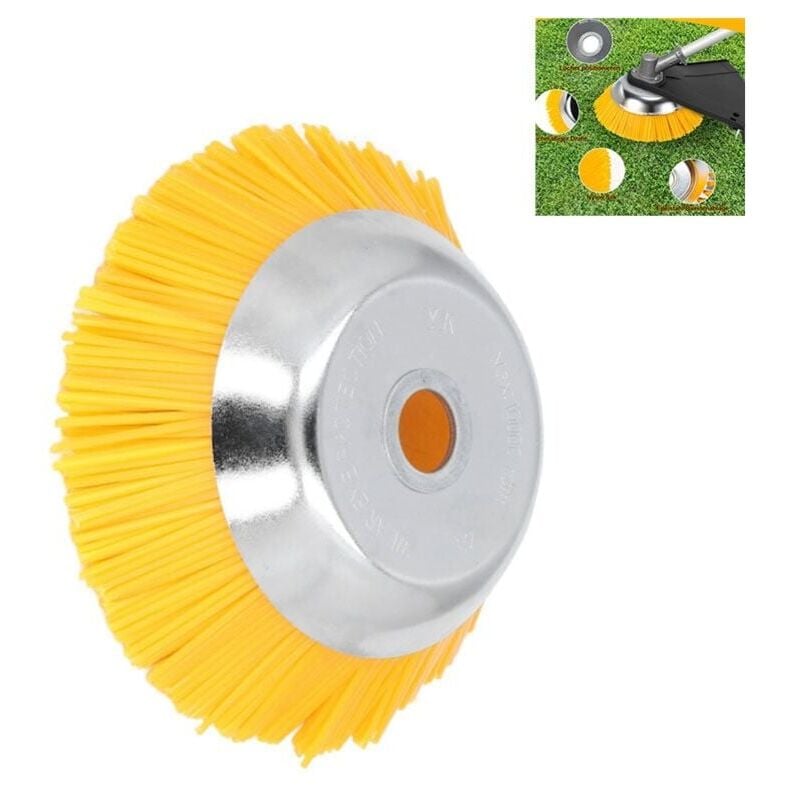 Brosse à mauvaises herbes 25mm Weed Brush Round Brush, Professional Brush Cutter Wild Herb Brush pour débroussailleuse