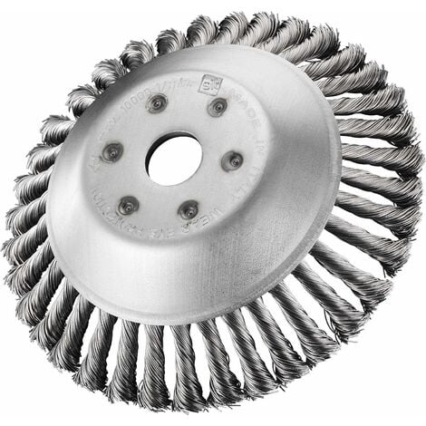 Brosse à Mauvaises Herbes Débroussailleuse Coupeur Tête pour débroussailleuse Brosse Ronde pour débroussailleuse Macaron (6"(25 mm x 150 mm)）