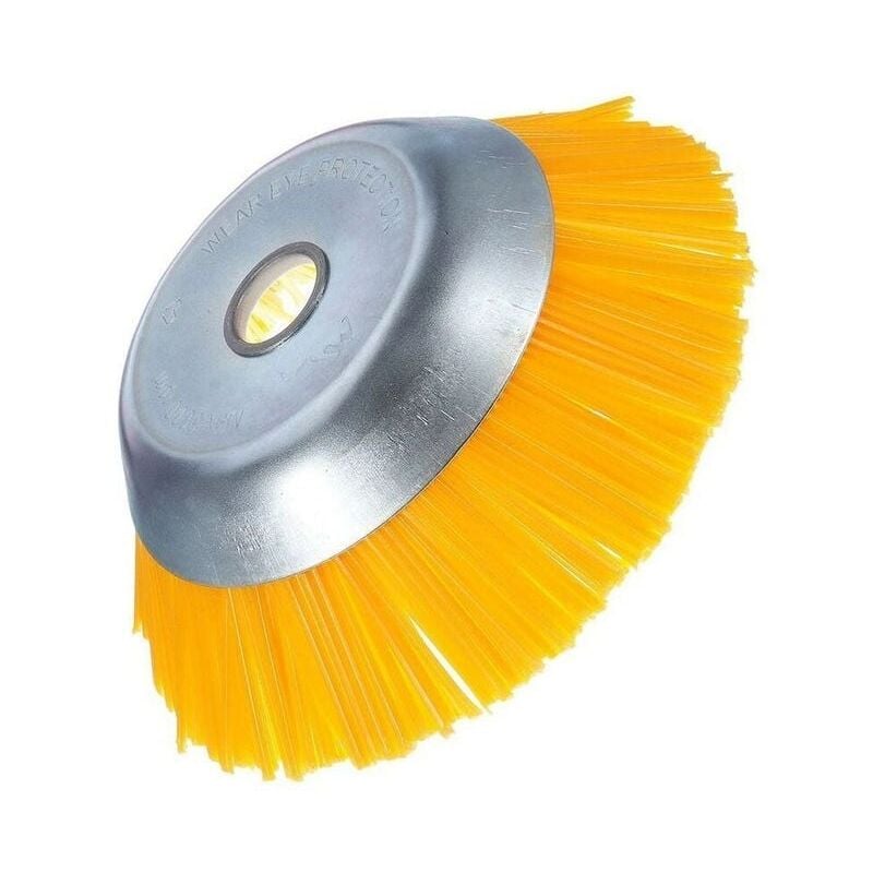 Tonchean - Brosse à mauvaises herbes en nylon - Brosse ronde universelle pour débroussailleuse - Outils de jardin durables - 200 mm x 25,4 mm