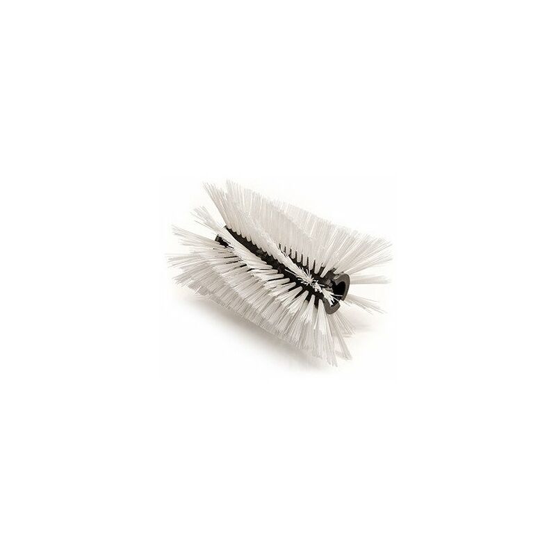 Brosse à neige type TWISTER adaptable TIELBURGER TK 18, 20, 32, 36, 38. Couleur blanche. 8x2 Spirale. Ø300 mm x L 300 mm. Largeu