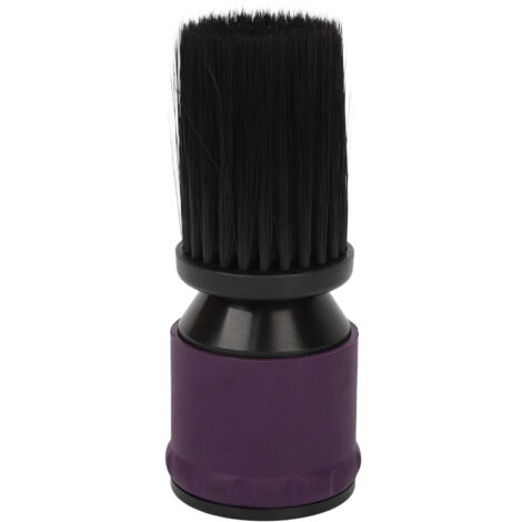 Brosse à poils ABS douce pour la peau, pinceau à poussière portable violet et noir pour salon et maison