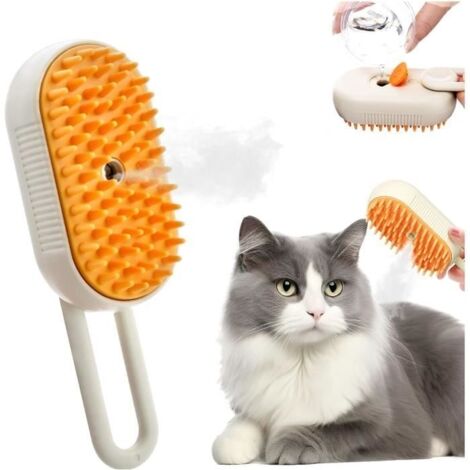 Brosse à poils - Steamy - Brosse Vapeur 3 en 1 - Nettoyage à la vapeur - Massage - Ergonomique