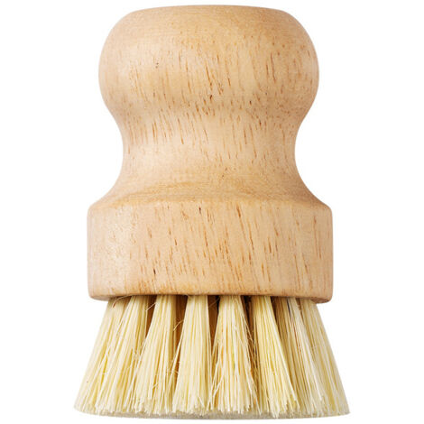 Brosse à récurer en bambou - Fibre naturelle pour nettoyer casseroles, légumes et vaisselle (Sisal)
