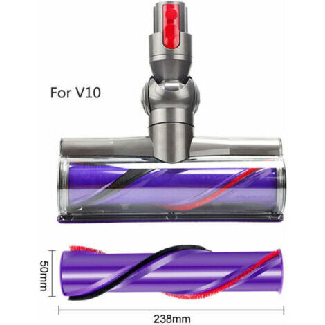 Brosse à rouleaux à entraînement direct grande brosse à rouleaux pour aspirateur Dyson V10.-