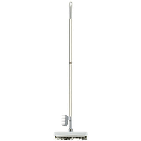 Brosse à sol en Silicone, légère, manche Long, produits de nettoyage ménager, ensemble de balais et de pelles,White,CHINA