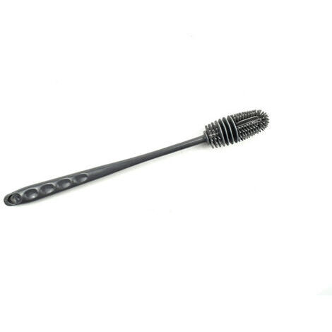 Brosse à tasses en silicone, grise, 26 cm, une pièce, pour laver les tasses, y compris les tasses thermos, sans zones inaccessibles.