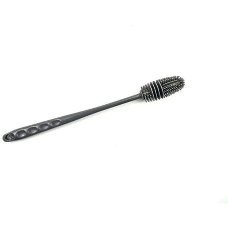 Brosse à tasses en silicone, grise, 26 cm, une pièce, pour laver les tasses, y compris les tasses thermos, sans zones inaccessibles.