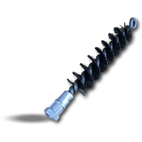 Brosse à tube PRO ACIER Ø 30 mm  Raccord M12175 femelle  Ame en acier torsadé  Nettoyage brossage tube et canalisation  Kibros 41SCA30