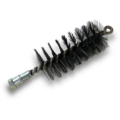 Brosse à tube PRO ACIER Ø 60 mm  Raccord M12175 femelle  Ame en acier torsadé  Nettoyage brossage tube et canalisation  Kibros 41SCA60