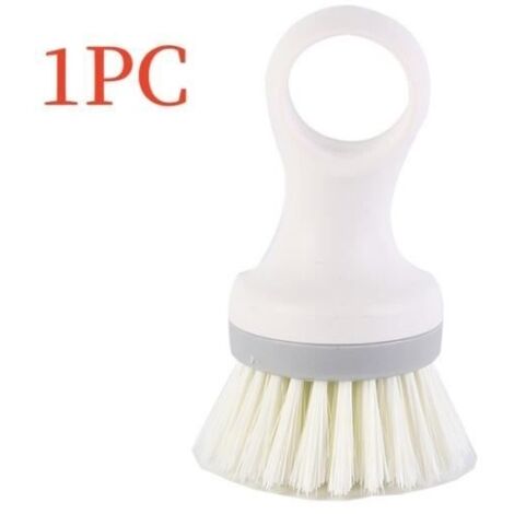 Brosse à Vaisselle,brosse à paume,Brosse nettoyage Cuisine Multifonctions,épurateur,Rond,avec poignée,pour Casseroles,Plates,Éviers