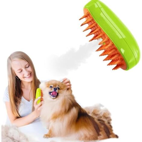 Brosse à vapeur - Cat Steam - Brosse 3 en 1 - Nettoyage à la vapeur - Massage - Auto-nettoyante