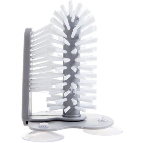 Brosse à Ventouse Détachable pour Nettoyage de Verres à Bière et Champagne