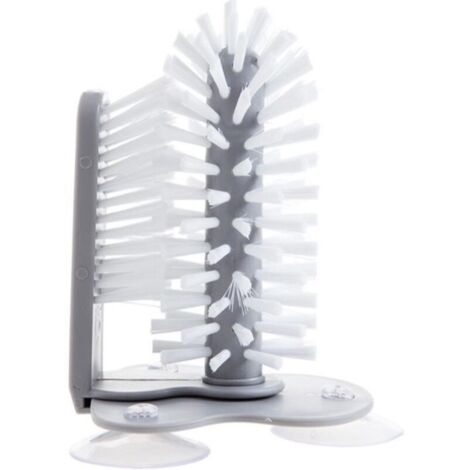 Brosse à Verres avec Support à Ventouse - Brosse à Verres Pratique pour un Nettoyage sans Effort, Ne Glisse Pas, pour la Gastronomie Ou Comme Accessoire pour le Bar Privé - sans BPA