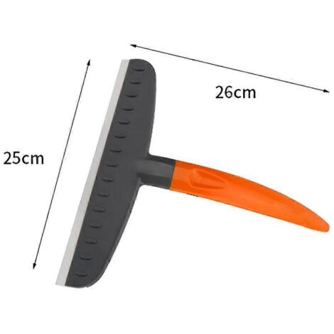 Brosse à vitre en T pour voiture, raclette nettoyant pare-brise, grattoir pour vitres de cuisine, bureau et auto, outil de nettoyage polyvalent.