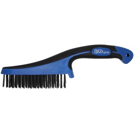 Brosse acier à poignée plastique 282 mm BGS