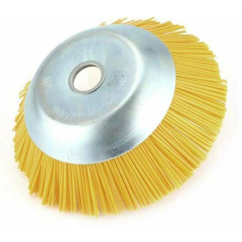 Lucky-88 - Brosse anti-mauvaises herbes en nylon pour débroussailleuse - Outil de jardin - Tête de débroussailleuse - Trou intérieur 25,4 mm