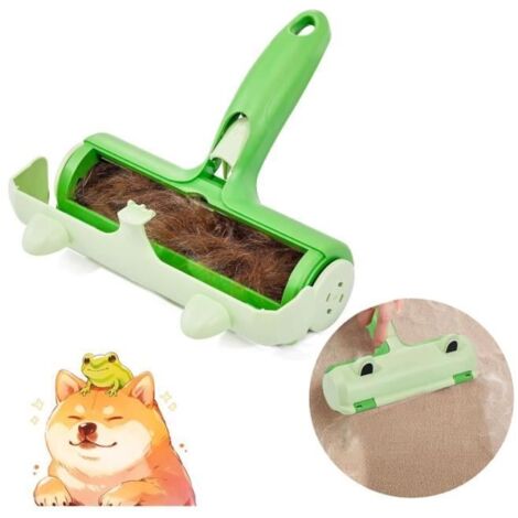 Brosse Anti Poils Animaux , Brosse Ramasse Enlève Poils, Rouleau à Poils d'animaux, Élimine Les Poils sur Multi-Surfaces,yd