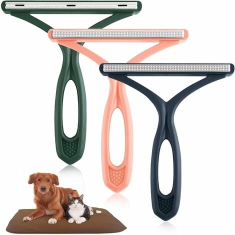 BROSSE-CARDE Rouleau anti-poils pour animaux domestiques, rouleau  anti-peluches réutilisable pour enlever les poils de chien, bros