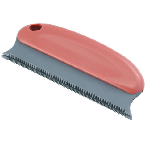 Brosse anti-poils, peigne pour animaux de compagnie 2 en 1 - Brosse de nettoyage réutilisable pour chiens, chats, vêtements, coussins, canapé, voitures, lits(rouge)