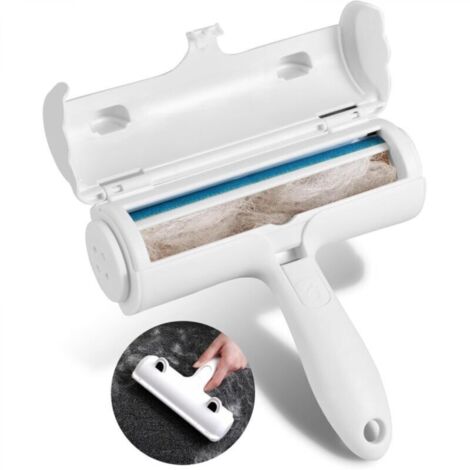 Brosse anti-poils pour animaux, adaptée aux chats et aux chiens, brosse de ramassage et d'élimination des poils, brosse magique réutilisable, rouleau anti-poils pour animaux.