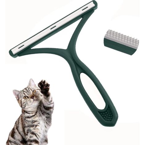 Brosse anti-poils pour chats et chiens, portable, réutilisable et autonettoyante, pour tapis, vêtements, canapé, voiture, lit et moquette.