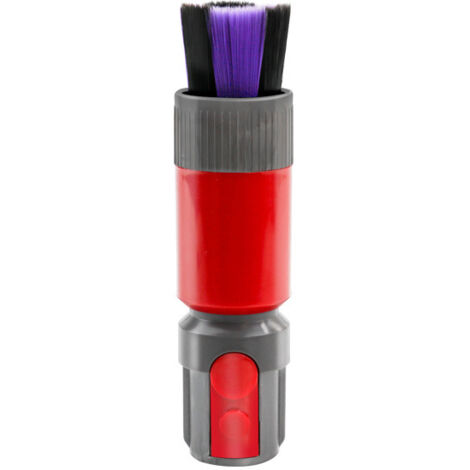 Brosse Anti-rayures, Sans Trace Brosse à Poussière pour Accessoire Dyson, pour Embout Aspirateura Dyson V7/V8/V10/V15, Brosse à Poussière sans Rayures pour Aspirateur Dyson (Rouge)