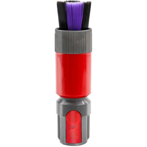 Brosse Anti-rayures, Sans Trace Brosse à Poussière pour Accessoire Dyson, pour Embout Aspirateura Dyson V7/V8/V10/V15, Brosse à Poussière sans Rayures pour Aspirateur Dyson (Rouge)