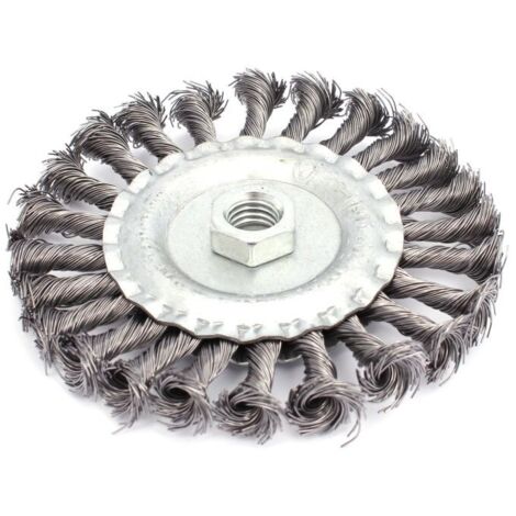 10 Brosses Boisseau Coniques 65mm M14 - Pour Meuleuse D'Angle Jusqu'à 12500 Tr/min