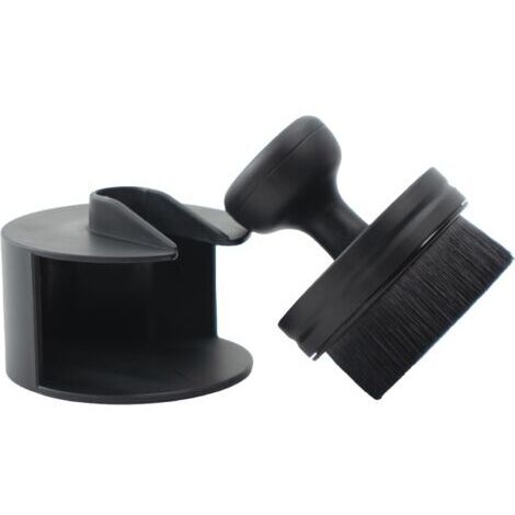 Brosse applicatrice pour pneus, brosse applicatrice pour l'entretien des pneus de voiture, support de rangement inclus pour kit de nettoyage et de lavage de voiture, noir, diamètre 6 cm